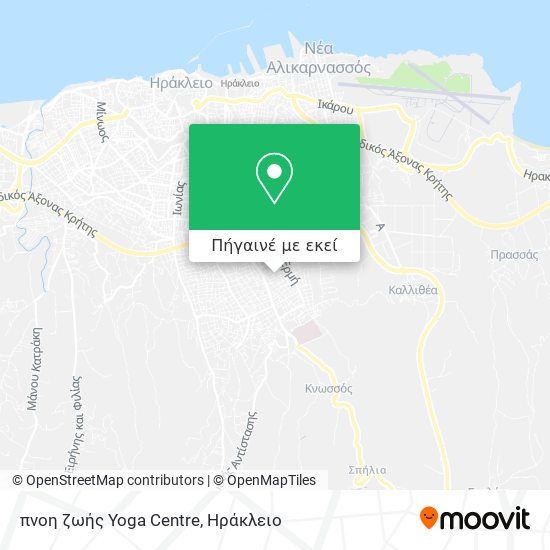πνοη ζωής Yoga Centre χάρτης