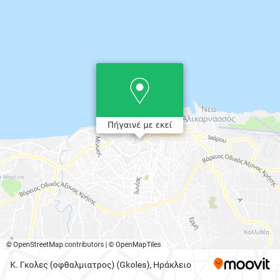 Κ. Γκολες (οφθαλμιατρος) (Gkoles) χάρτης