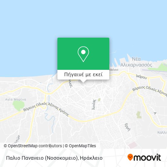 Παλιο Πανανειο (Νοσοκομειο) χάρτης