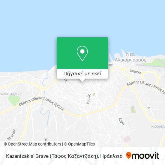 Kazantzakis' Grave (Τάφος Καζαντζάκη) χάρτης
