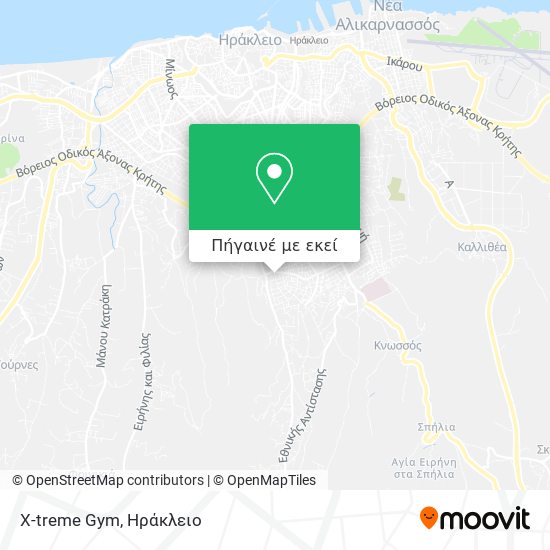 X-treme Gym χάρτης