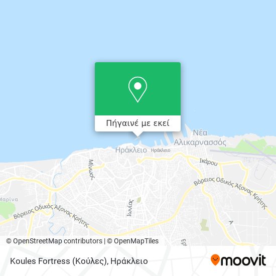 Koules Fortress (Κούλες) χάρτης