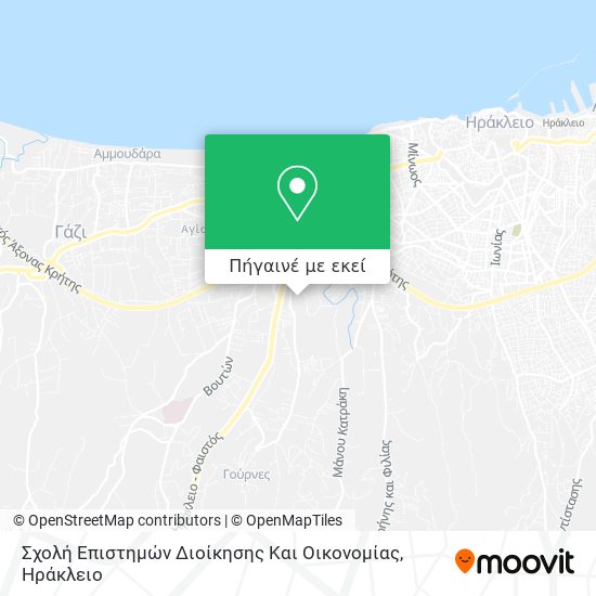 Σχολή Επιστημών Διοίκησης Και Οικονομίας χάρτης