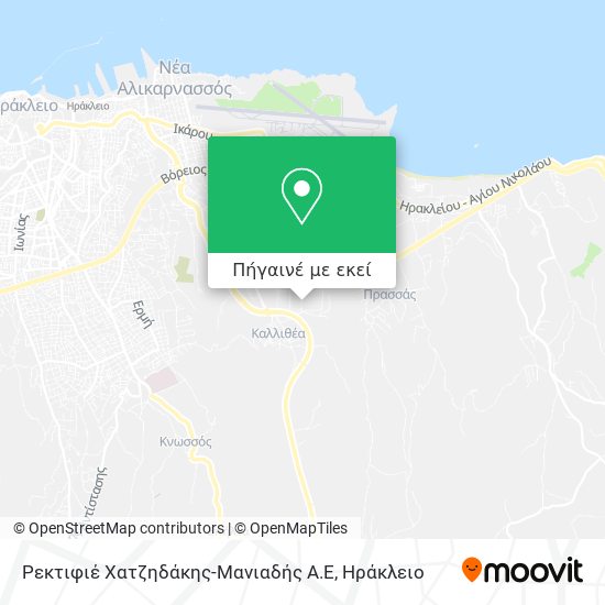 Ρεκτιφιέ Χατζηδάκης-Μανιαδής Α.Ε χάρτης