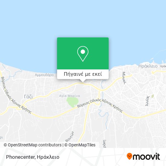 Phonecenter χάρτης