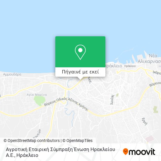 Αγροτική Εταιρική Σύμπραξη Ένωση Ηρακλείου Α.Ε. χάρτης