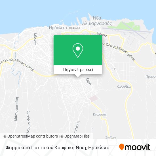 Φαρμακειο Παττακού Κουφάκη Νίκη χάρτης