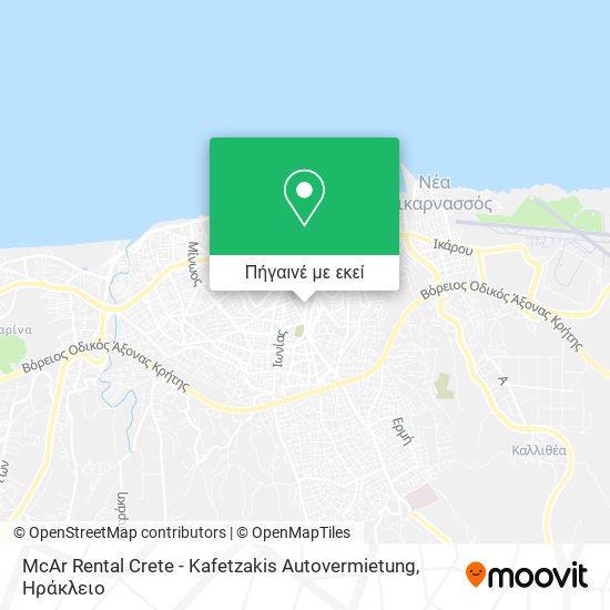 McAr Rental Crete - Kafetzakis Autovermietung χάρτης