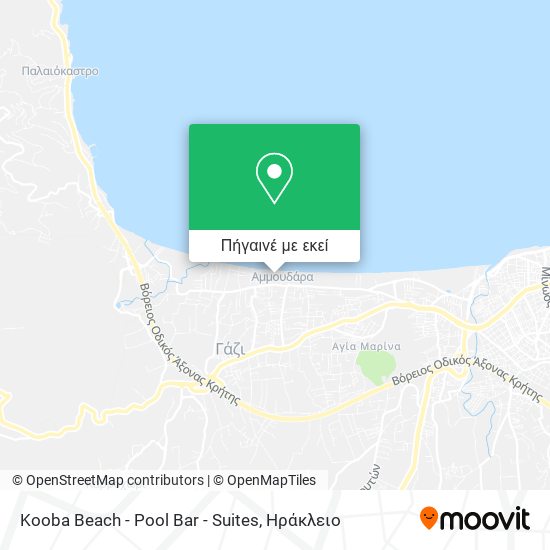 Kooba Beach - Pool Bar - Suites χάρτης