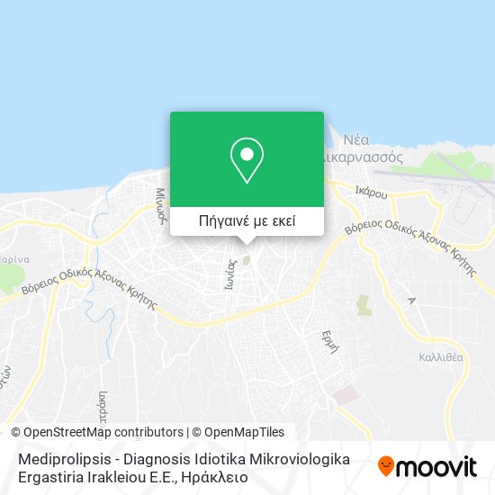 Mediprolipsis - Diagnosis Idiotika Mikroviologika Ergastiria Irakleiou E.E. χάρτης