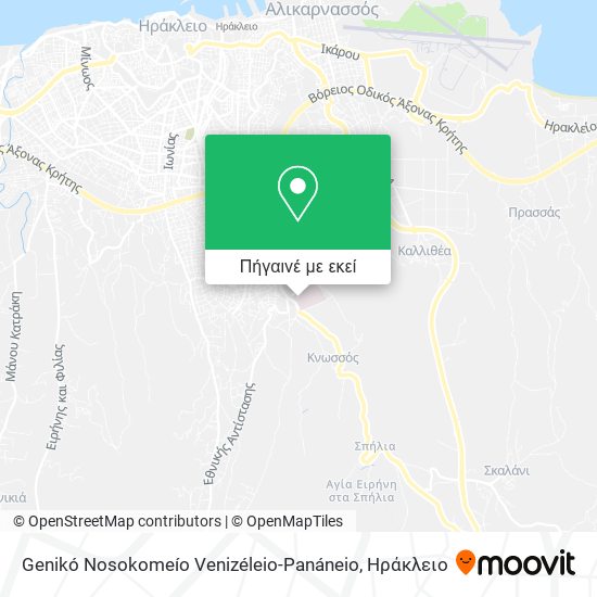 Genikó Nosokomeío Venizéleio-Panáneio χάρτης
