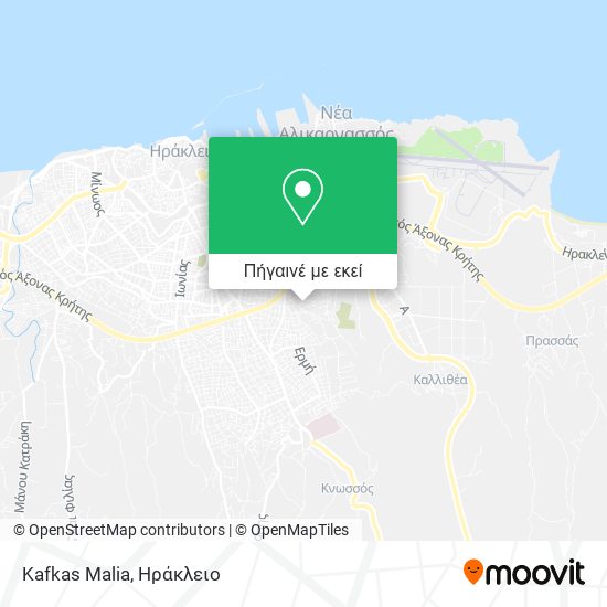 Kafkas Malia χάρτης