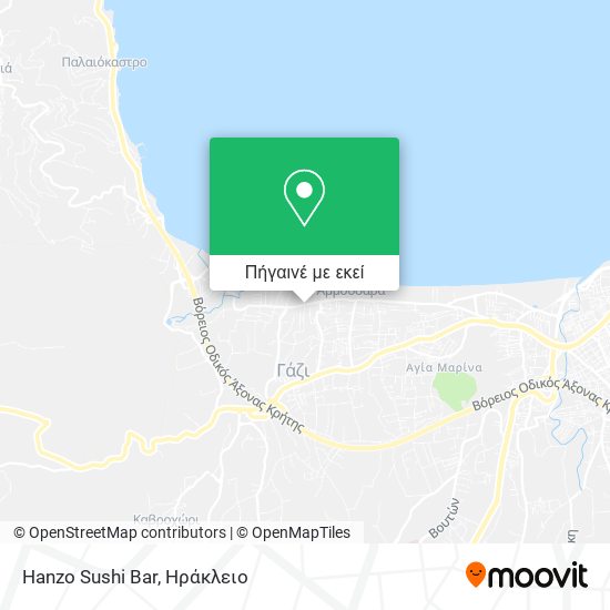 Hanzo Sushi Bar χάρτης