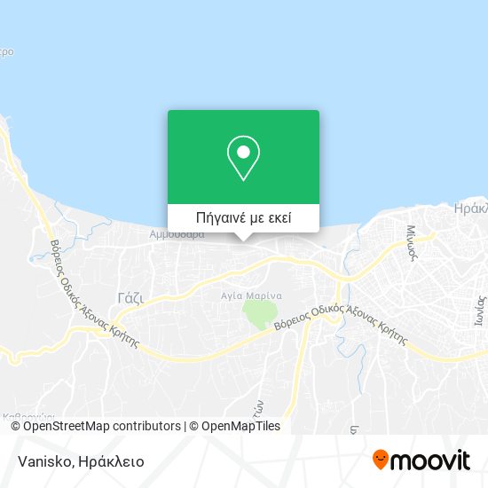 Vanisko χάρτης
