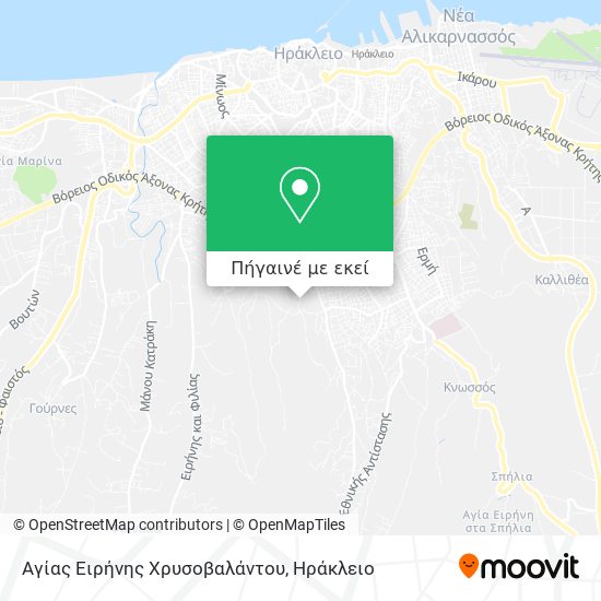 Αγίας Ειρήνης Χρυσοβαλάντου χάρτης