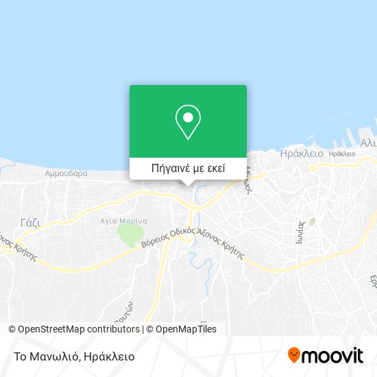 Το Μανωλιό χάρτης