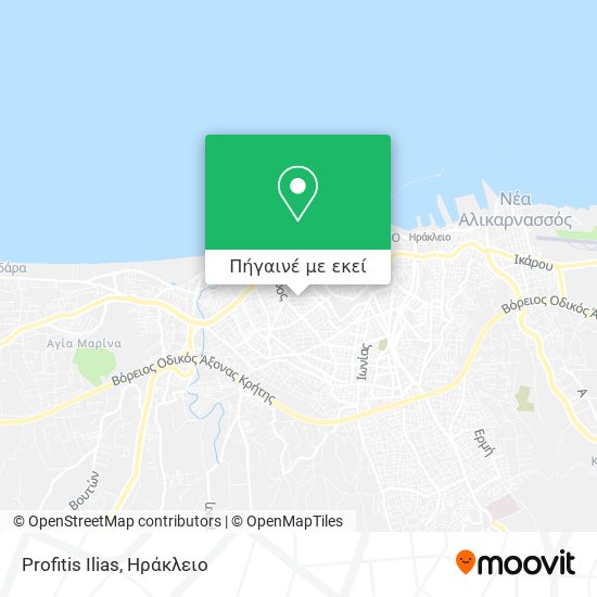 Profitis Ilias χάρτης