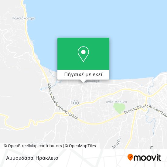Αμμουδάρα χάρτης