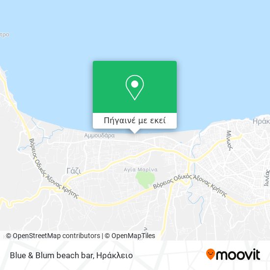 Blue & Blum beach bar χάρτης
