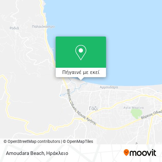 Amoudara Beach χάρτης