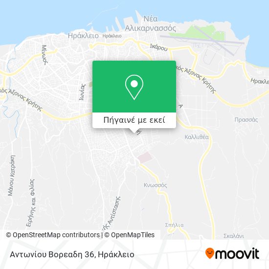 Αντωνίου Βορεαδη 36 χάρτης
