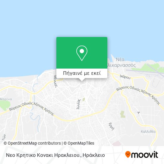 Νεο Κρητικο Κονακι Ηρακλειου. χάρτης