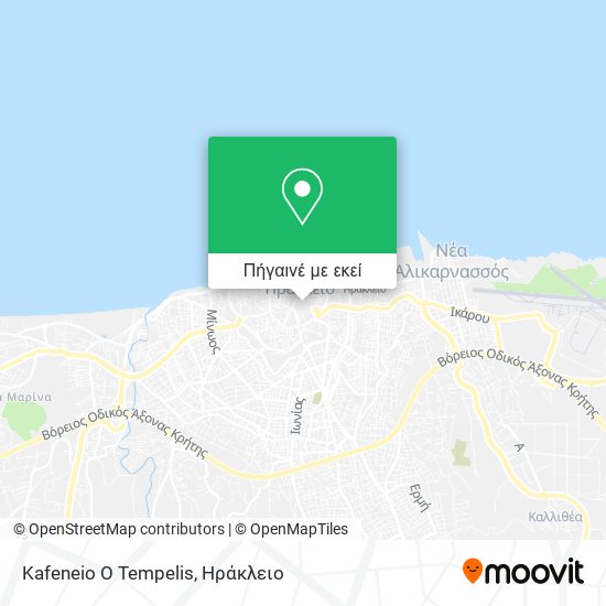 Kafeneio O Tempelis χάρτης