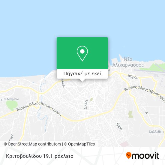 Κριτοβουλίδου 19 χάρτης