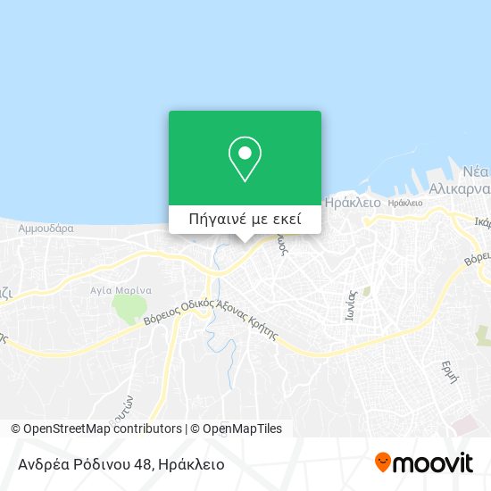 Ανδρέα Ρόδινου 48 χάρτης