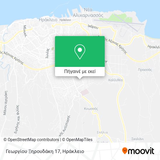 Γεωργίου Ξηρουδάκη 17 χάρτης
