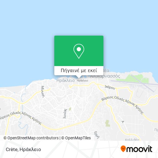 Crète χάρτης