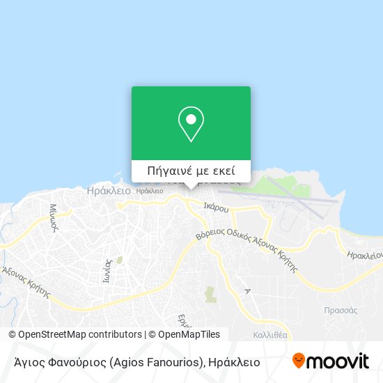 Άγιος Φανούριος (Agios Fanourios) χάρτης