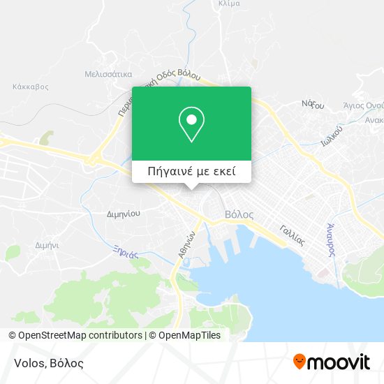 Volos χάρτης