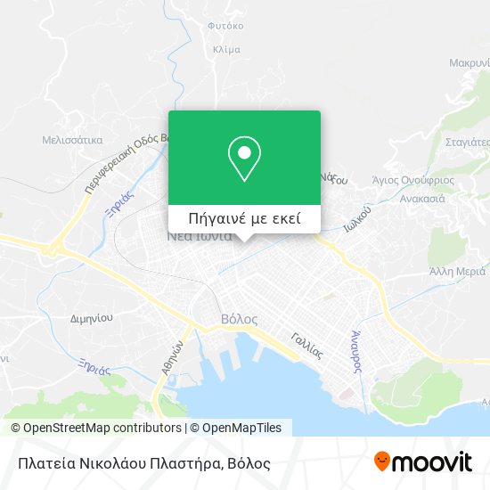 Πλατεία Νικολάου Πλαστήρα χάρτης