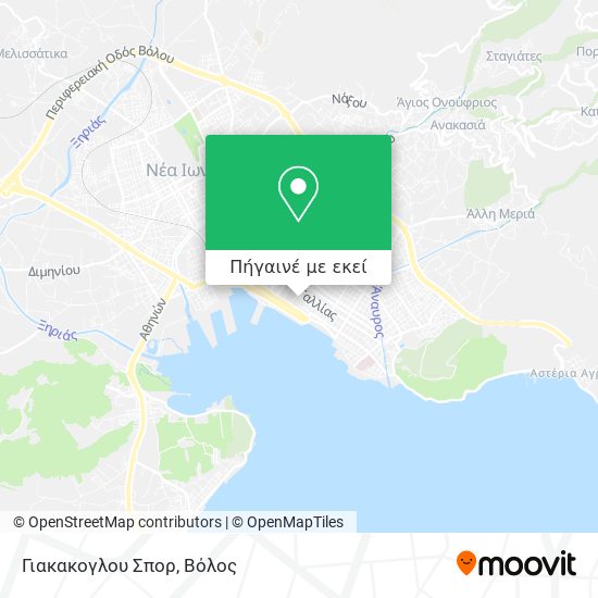 Γιακακογλου Σπορ χάρτης