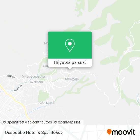 Despotiko Hotel & Spa χάρτης