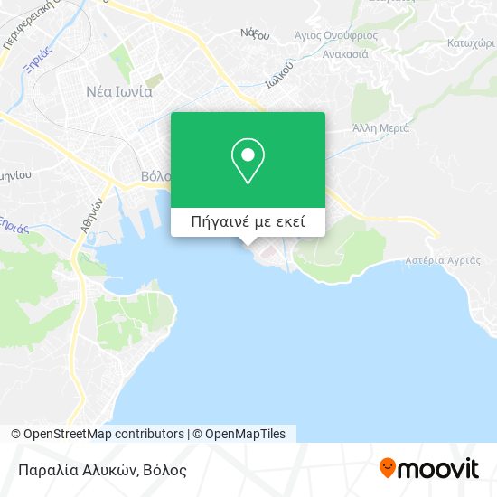 Παραλία Αλυκών χάρτης