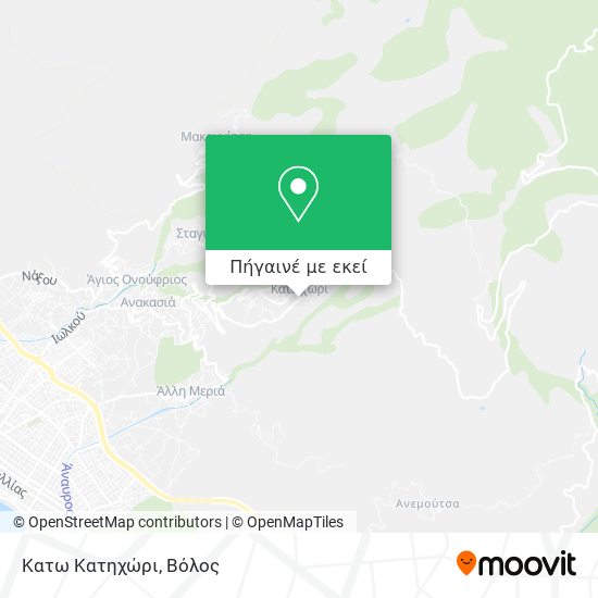 Κατω Κατηχώρι χάρτης