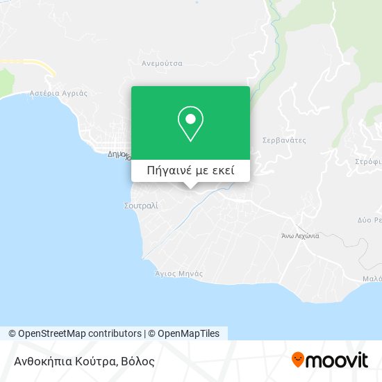 Ανθοκήπια Κούτρα χάρτης