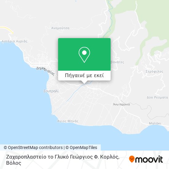 Ζαχαροπλαστείο το Γλυκό Γεώργιος Φ. Κορλός χάρτης