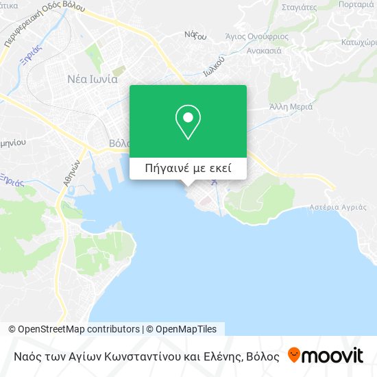 Ναός των Αγίων Κωνσταντίνου και Ελένης χάρτης