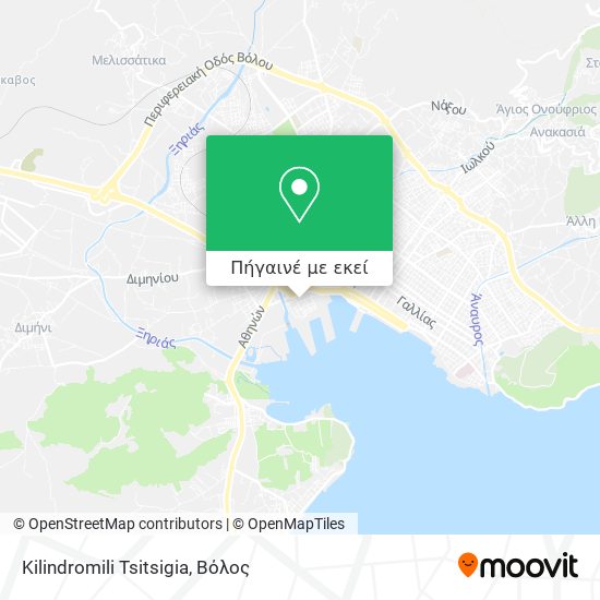 Kilindromili Tsitsigia χάρτης