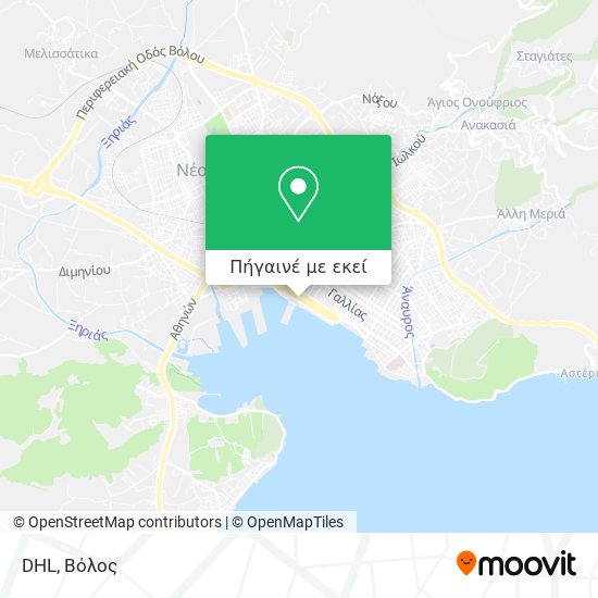 DHL χάρτης