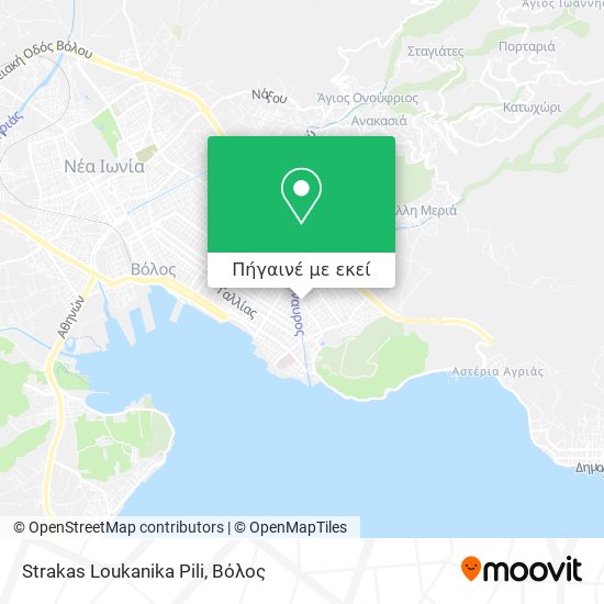 Strakas Loukanika Pili χάρτης