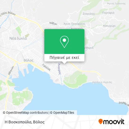 Η Βοσκοπούλα χάρτης