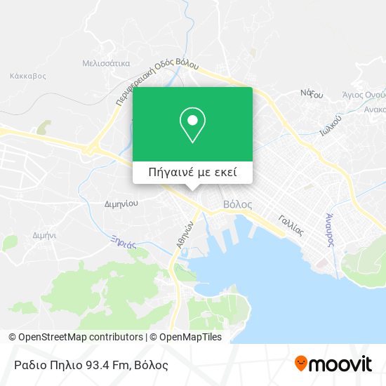 Ραδιο Πηλιο 93.4 Fm χάρτης