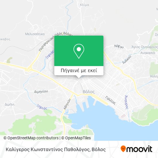 Καλίγερος Κωνσταντίνος Παθολόγος χάρτης