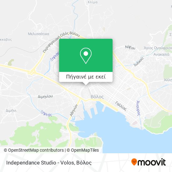 Independance Studio - Volos χάρτης