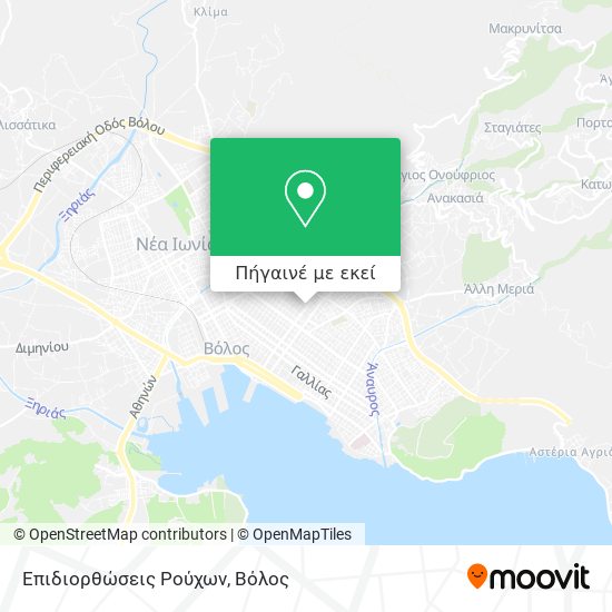 Επιδιορθώσεις Ρούχων χάρτης
