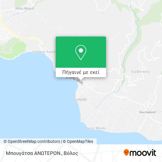 Μπουγάτσα ΑΝΩΤΕΡΟΝ. χάρτης
